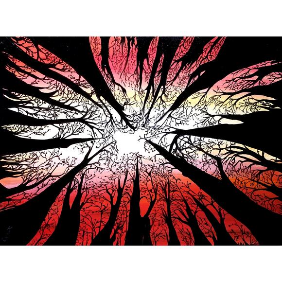 Art Print from my Original Work 11" x 14" "Bug's Eye View" Acid Free - Picture 1 of 1